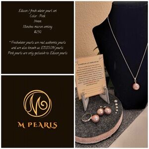 Pearl Pink Freshwater Pearl Jewelry Set